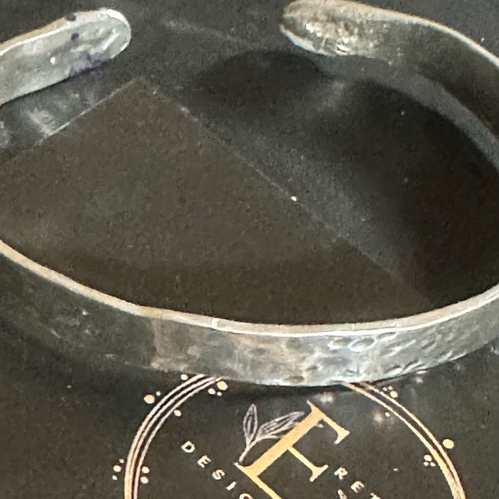 925 Sterling, Silver Solid Cuff Bracelet, Unisex … - image 1